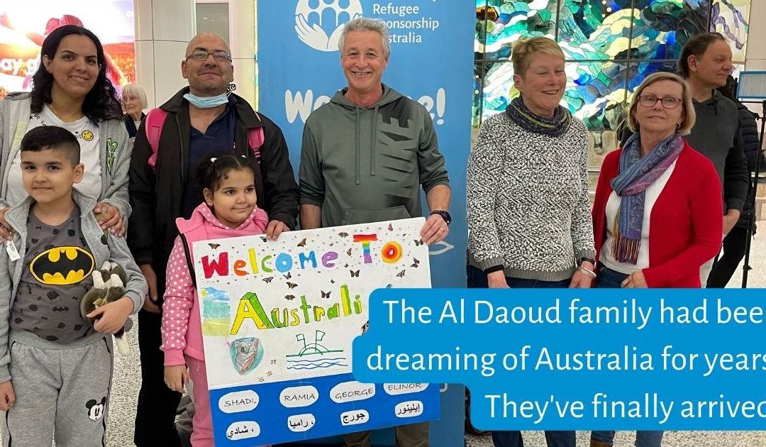 SBS News: Displaced by way, a family had been dreaming of Australia for years. They’ve finally arrived.