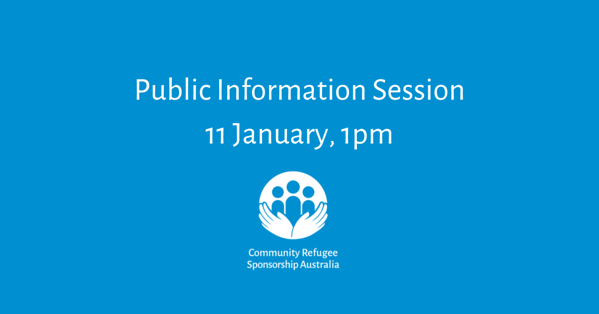 Public information session 11 January