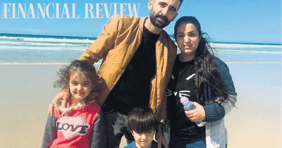 AFR: Essam Mahmoud and family on beach