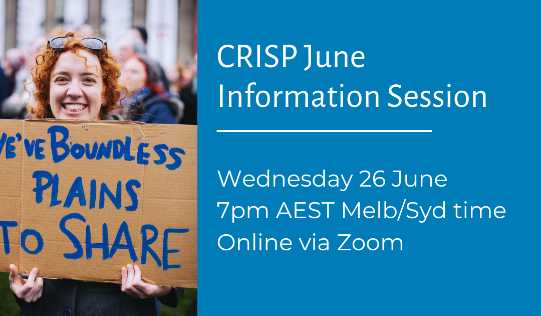 CRSA’s Progams – CRISP June Information Session