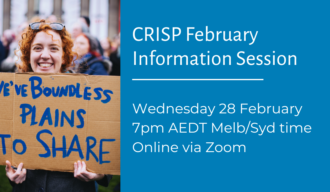 CRSA’s Progams – CRISP February Information Session